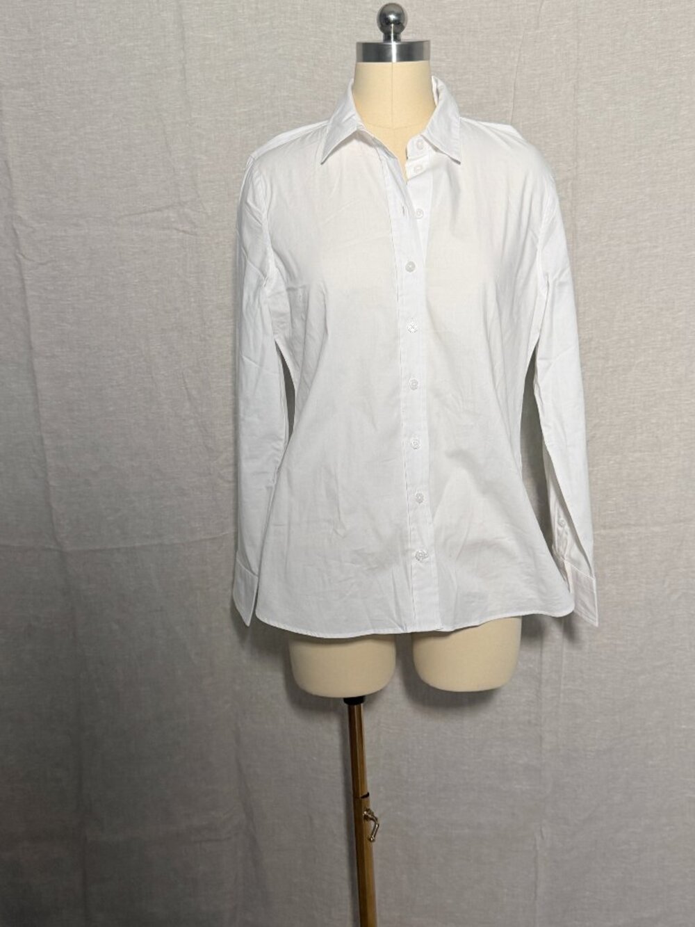 J.Crew Wren Slim Fit White Button Front Shirt | Regenerative Cotton | Sz 8 | NWT